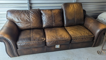 Brown Leather Sofa