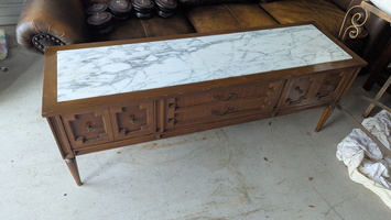 Marble coffee table